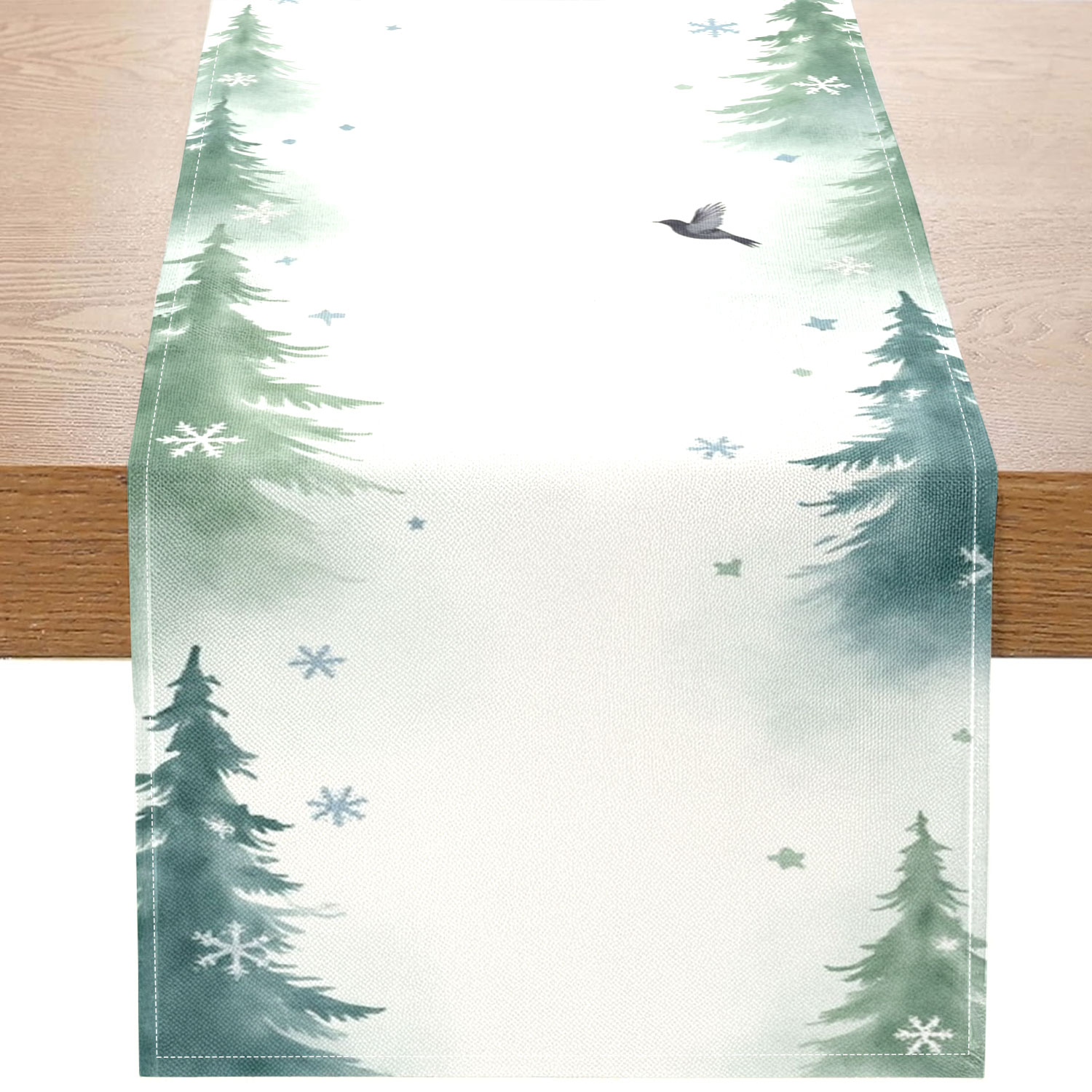 Family Tree Print - 1 Piece of Winter Forest-Themed Table