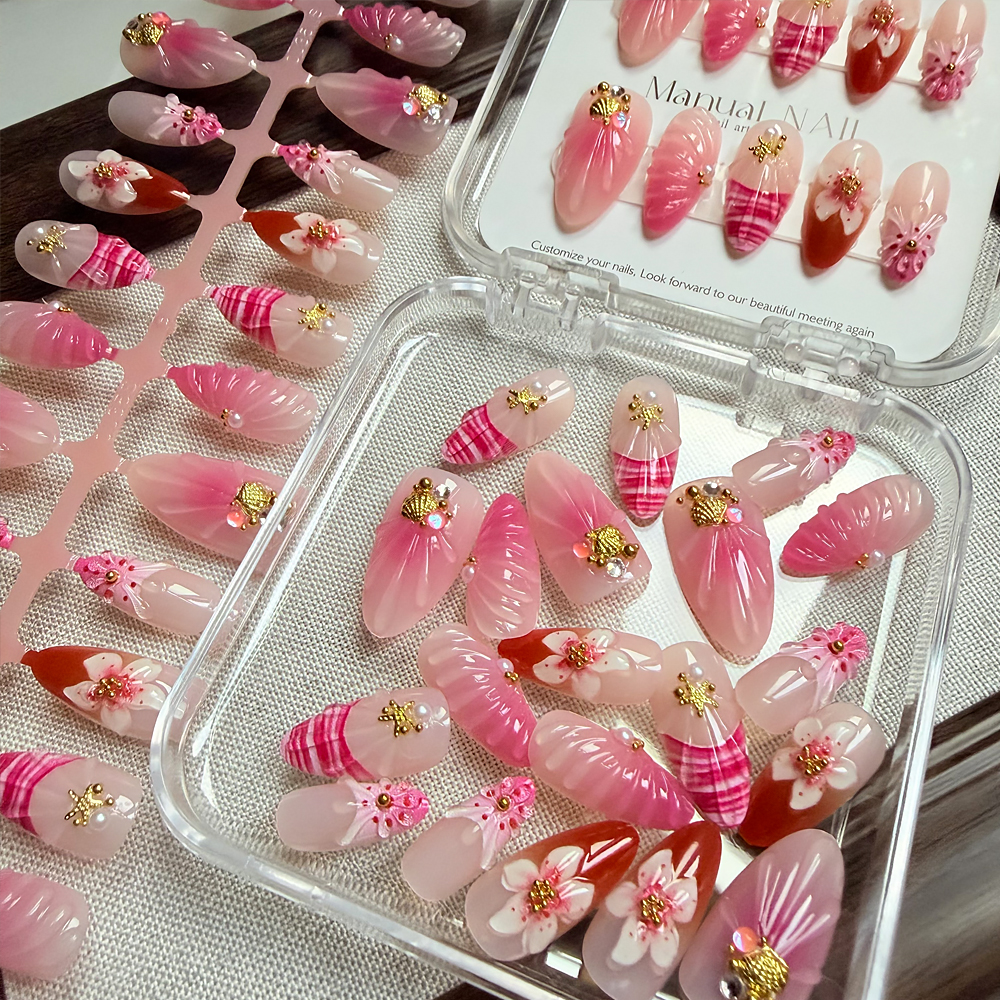 Pressed Flower Art - 10/30pcs Pink Ombre 3D Flower Press