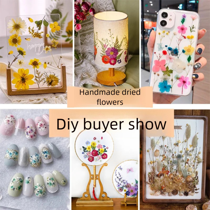 Dried Flower Bookmark - Mixed Dried Flowers, Pressed Flowers, Resin