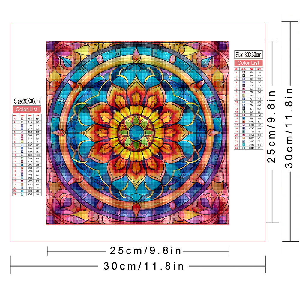 Diamond Painting Mandala Flowe - Photo Mosaic Print recension och pris