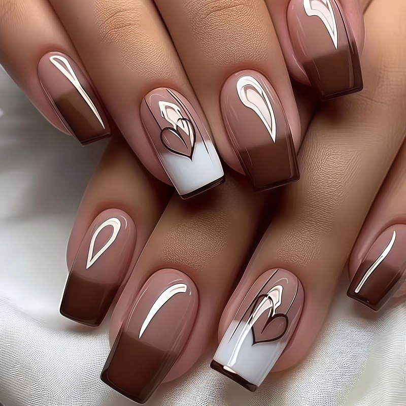24PCSPurple Press on Nails Med - Pressed Flower Art recension och pris