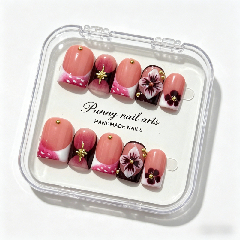 10Pcs Handmade Luxury Short Pr - Pressed Flower Art recension och pris