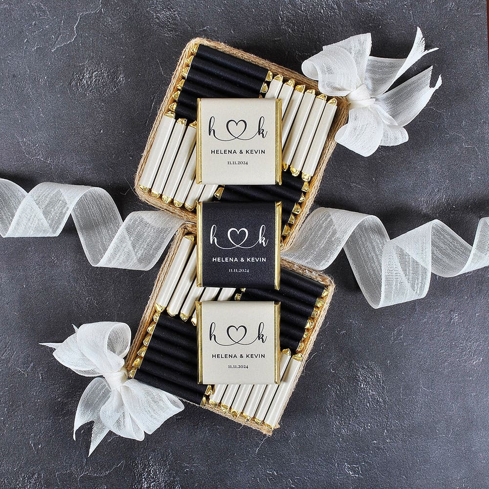 50pcs Wedding Chocolate Packin - Personalised Candle Label recension och pris