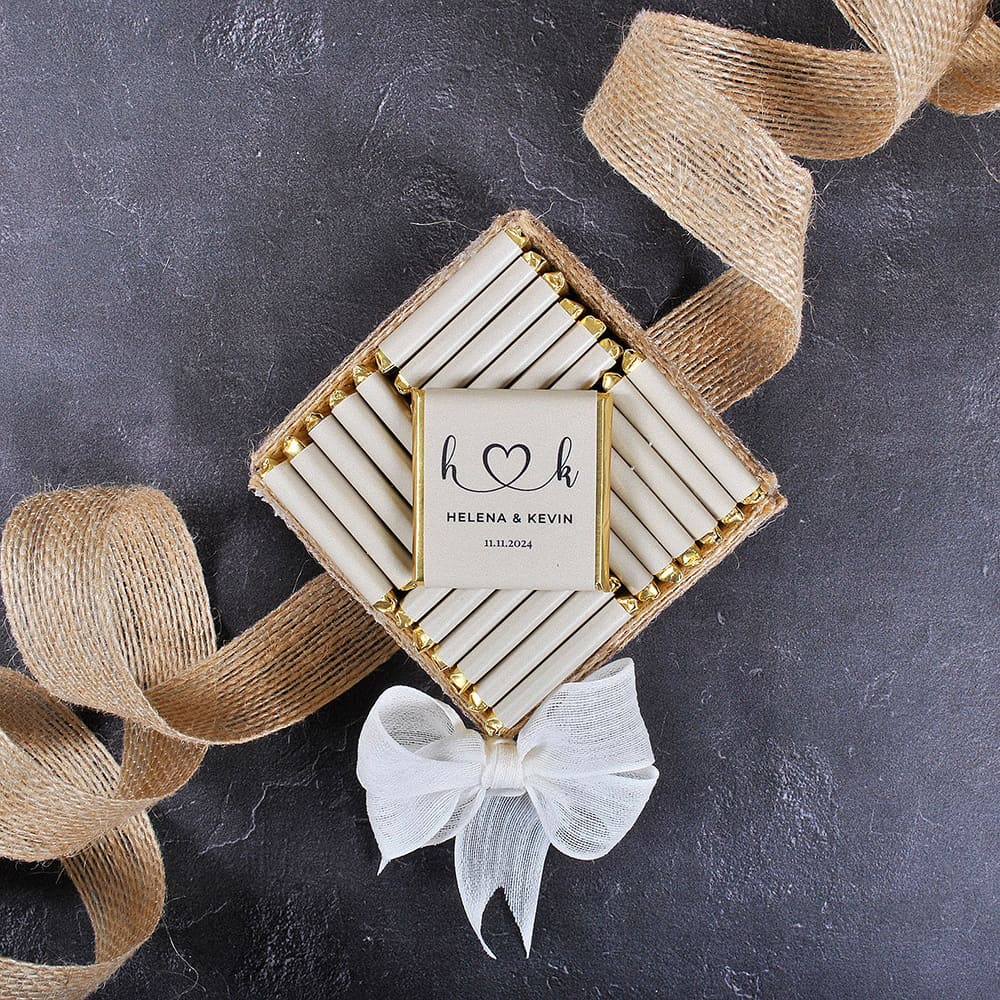 50pcs Wedding Chocolate Packin - Personalised Candle Label recension och pris