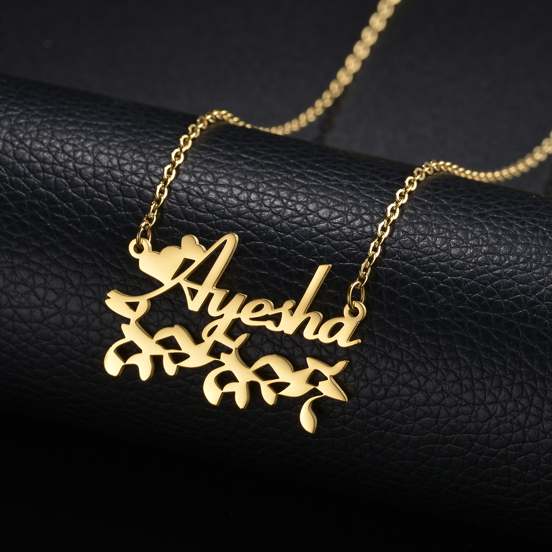 Atoztide Personalized Custom P - Birth Flower Necklace recension och pris