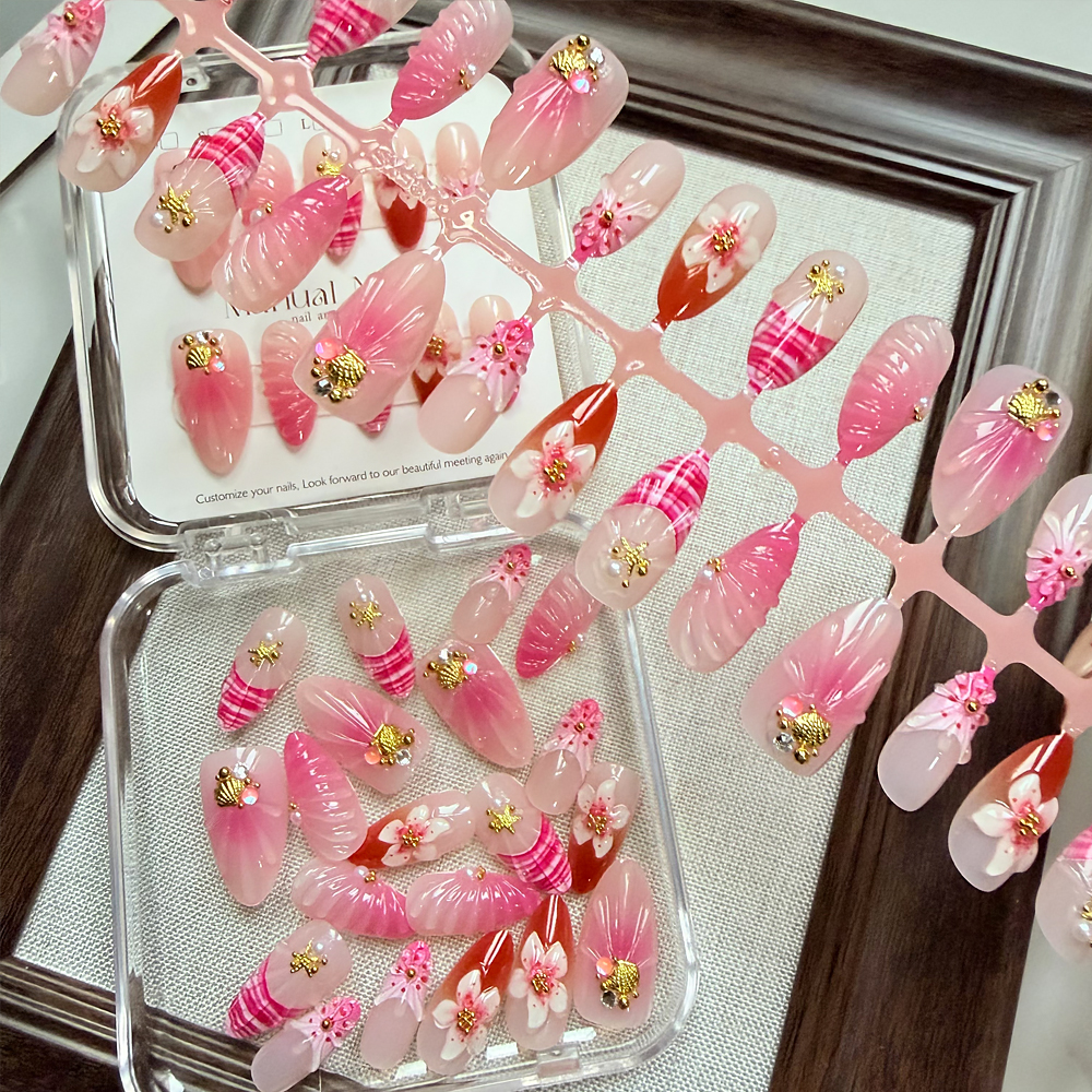 10/30pcs Pink Ombre 3D Flower  - Pressed Flower Art recension och pris