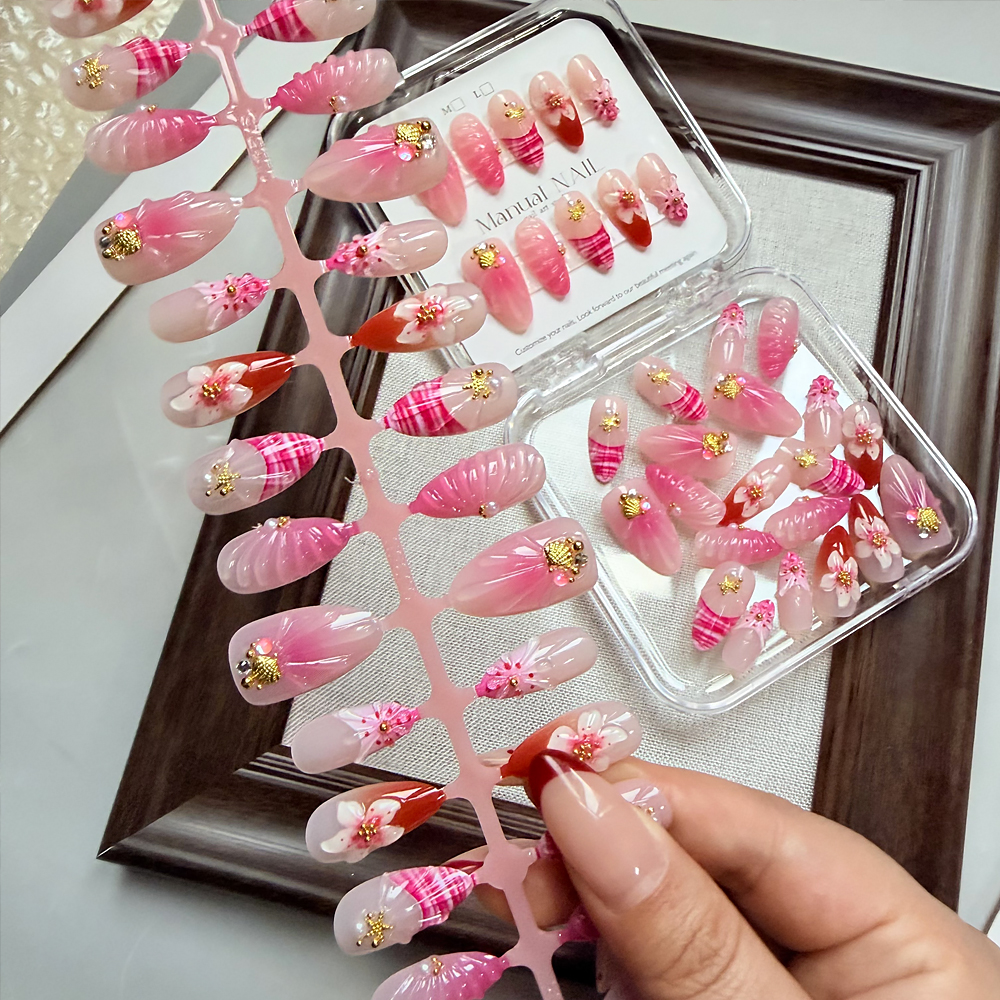 10/30pcs Pink Ombre 3D Flower  - Pressed Flower Art recension och pris