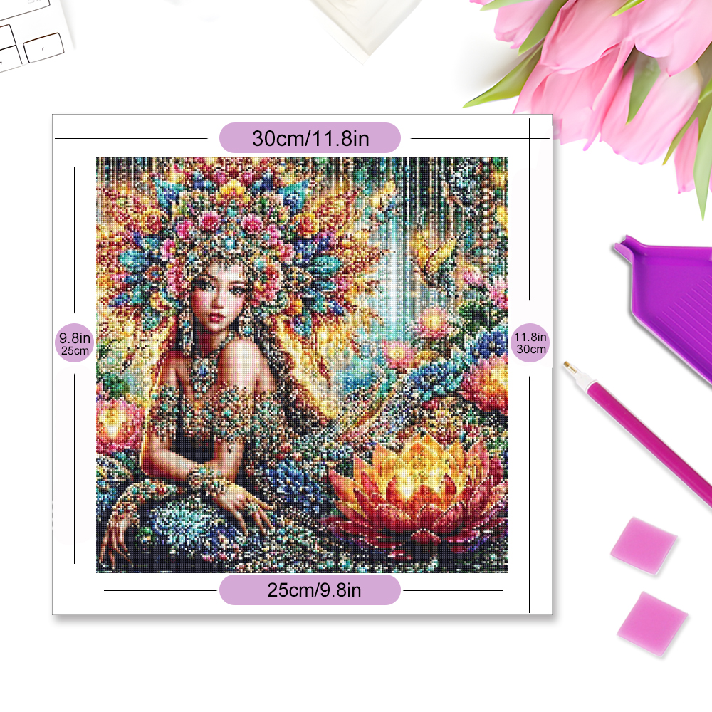 Momoart Diamond Mosaic Woman R - Photo Mosaic Print recension och pris