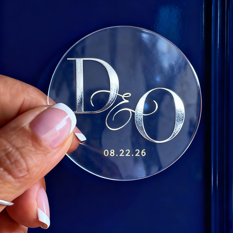 50 Personalized Wedding Sticke - Personalised Candle Label recension och pris