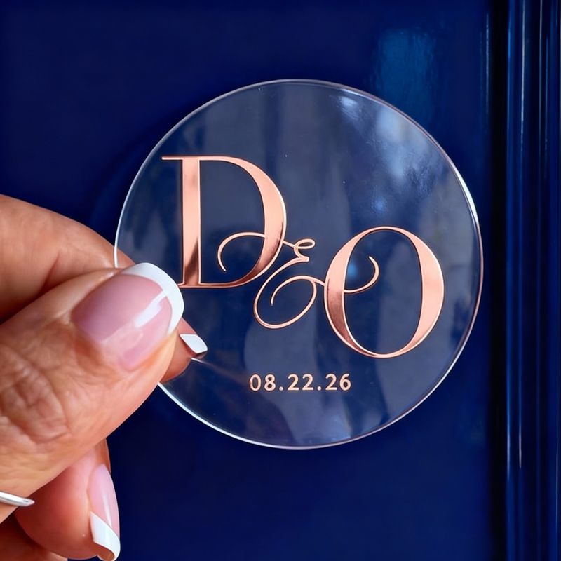 50 Personalized Wedding Sticke - Personalised Candle Label recension och pris