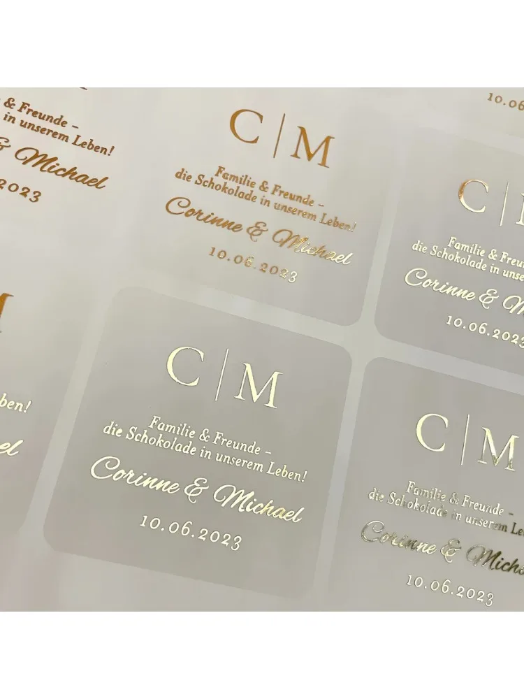 100 Sheets Personalized Weddin - Personalised Candle Label recension och pris
