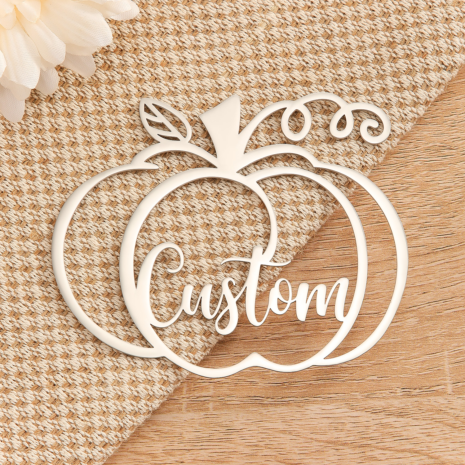 QIMING Pumpkin Custom Name Pen - Name Necklace Custom recension och pris
