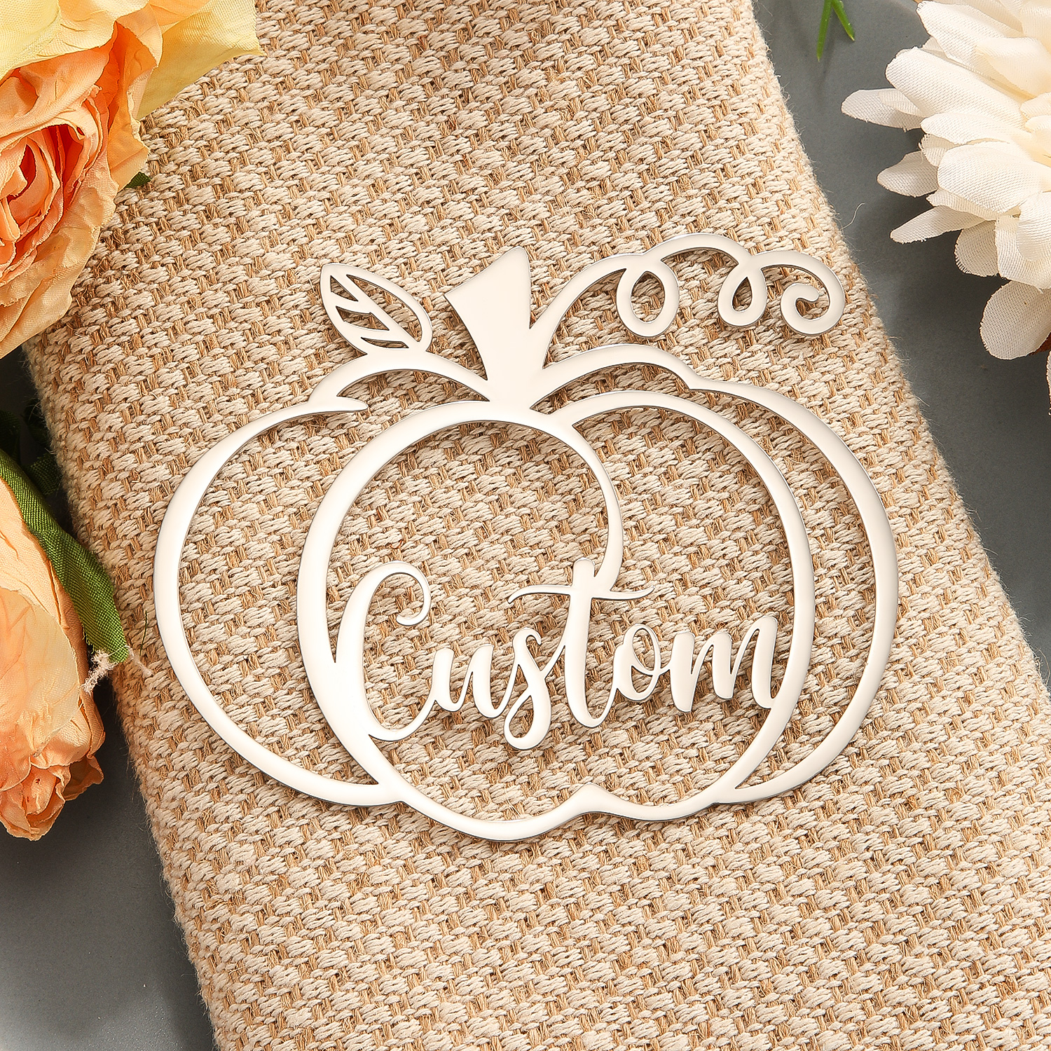 QIMING Pumpkin Custom Name Pen - Name Necklace Custom recension och pris