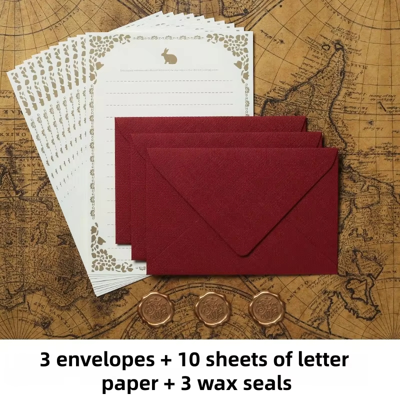 16Pcs Luxury Linen Texture Sta - Wax Seal Letter Kit recension och pris