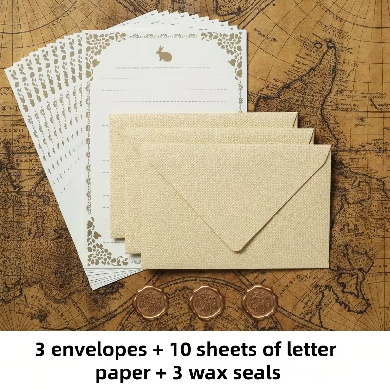 16Pcs Luxury Linen Texture Sta - Wax Seal Letter Kit recension och pris