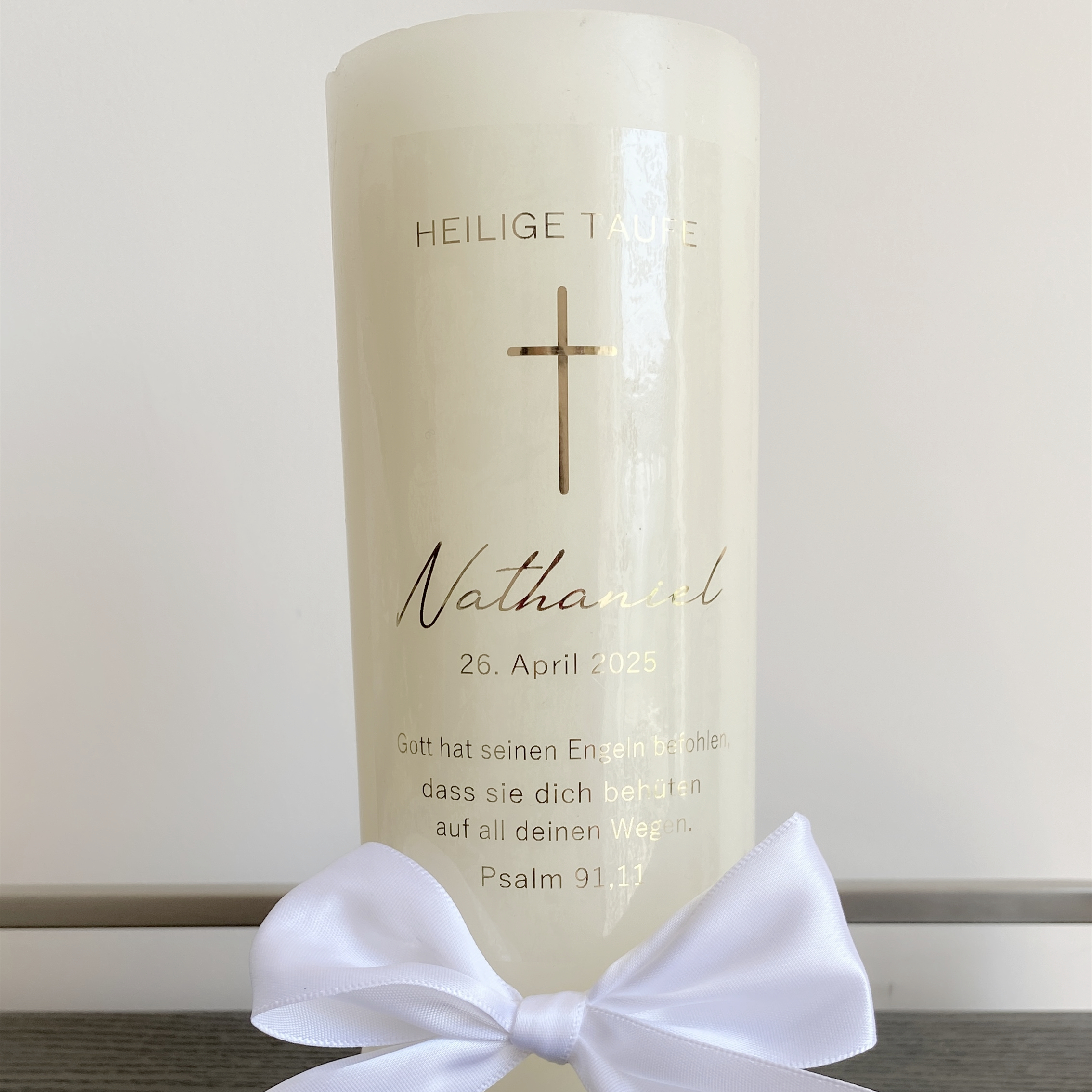 Personalized My Holy Baptism C - Personalised Candle Label recension och pris