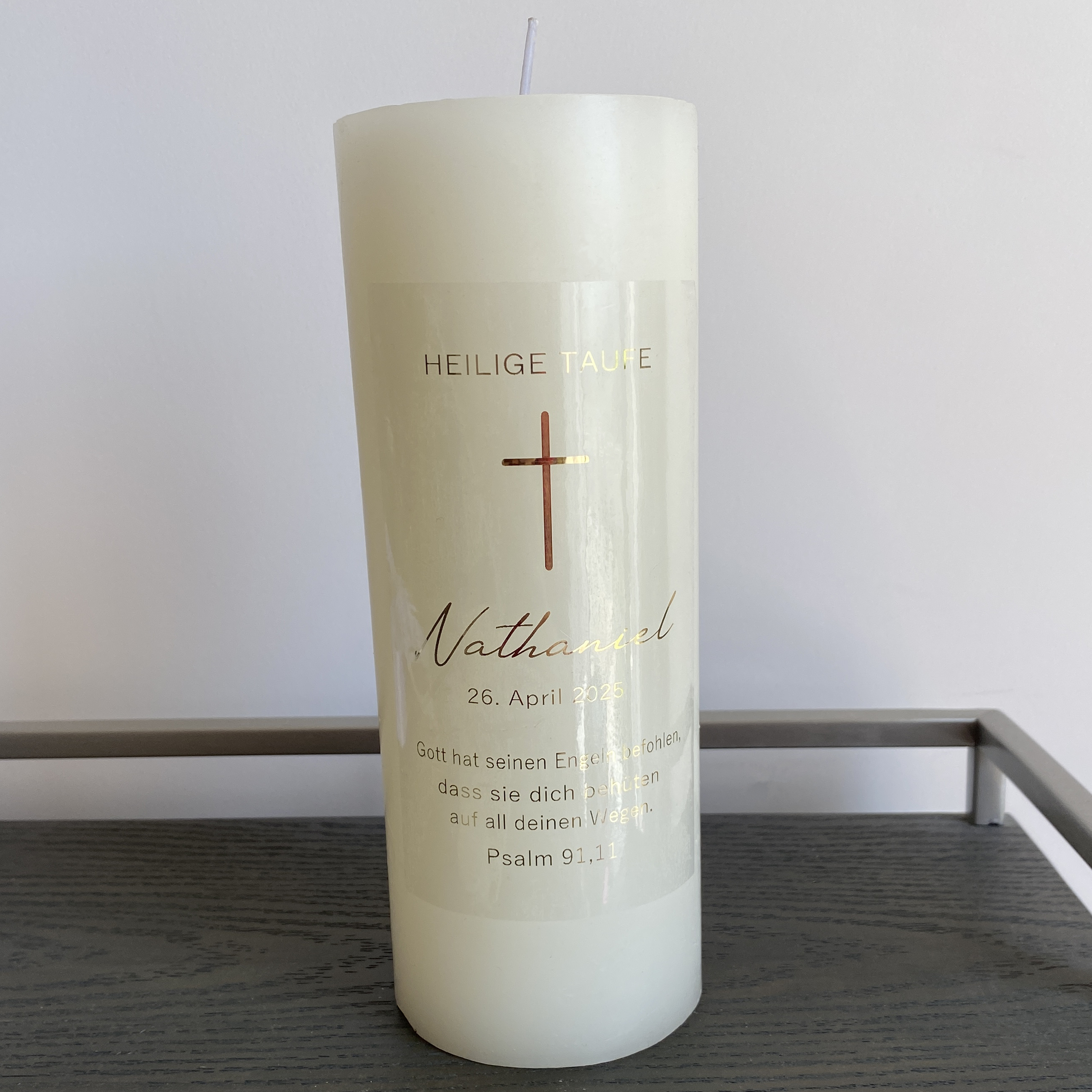 Personalized My Holy Baptism C - Personalised Candle Label recension och pris