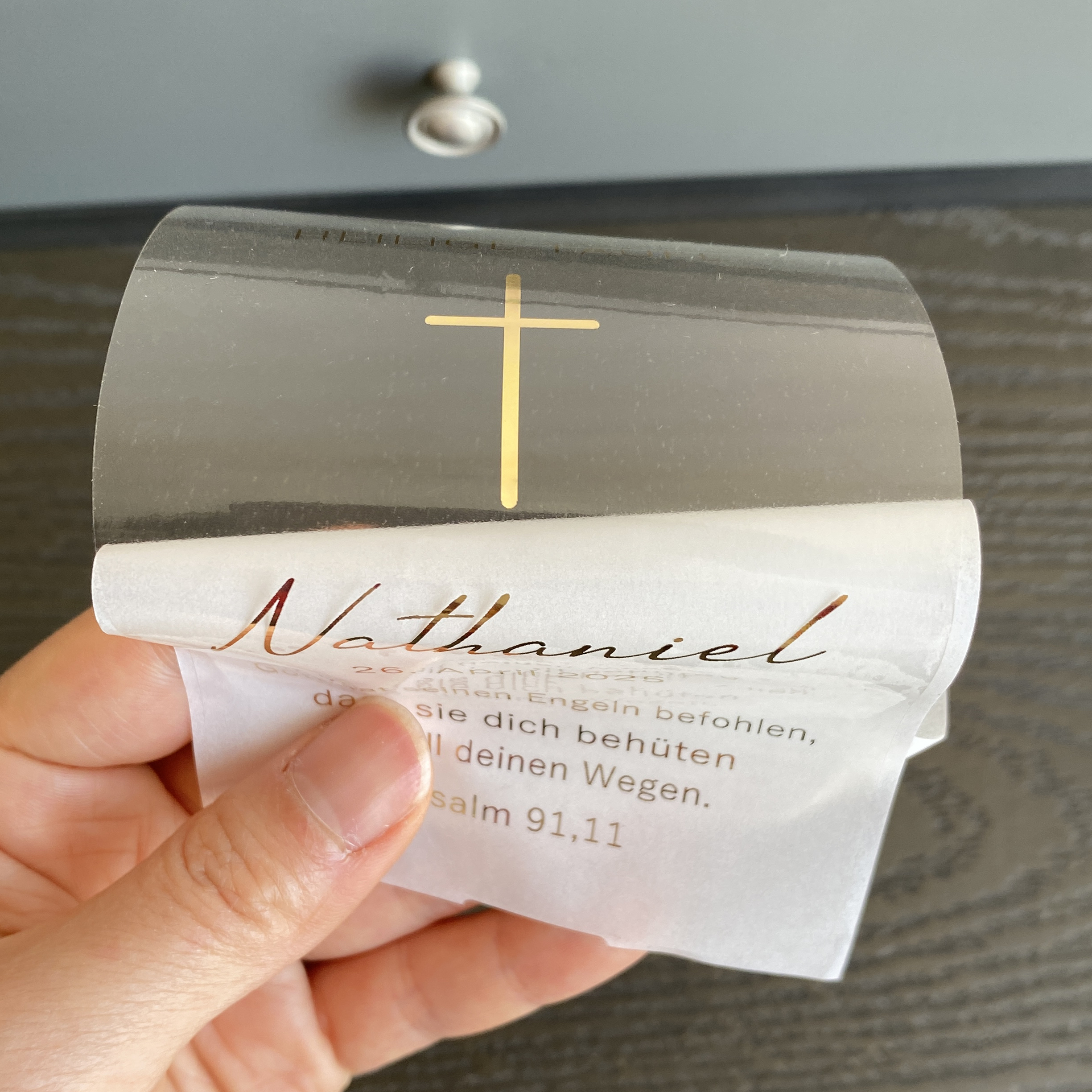 Personalized My Holy Baptism C - Personalised Candle Label recension och pris