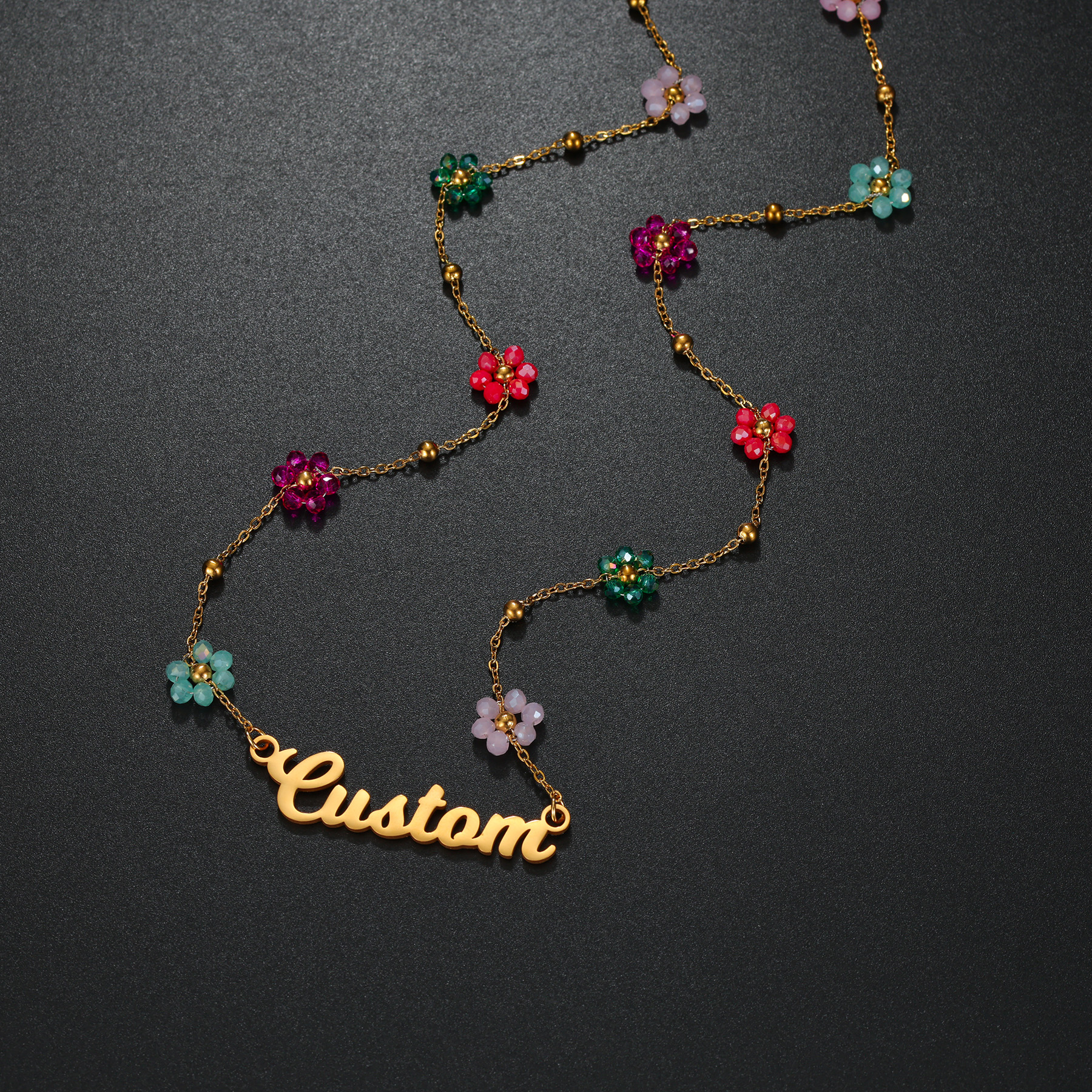 Atoztide Custom Name Jewelry S - Birth Flower Necklace recension och pris