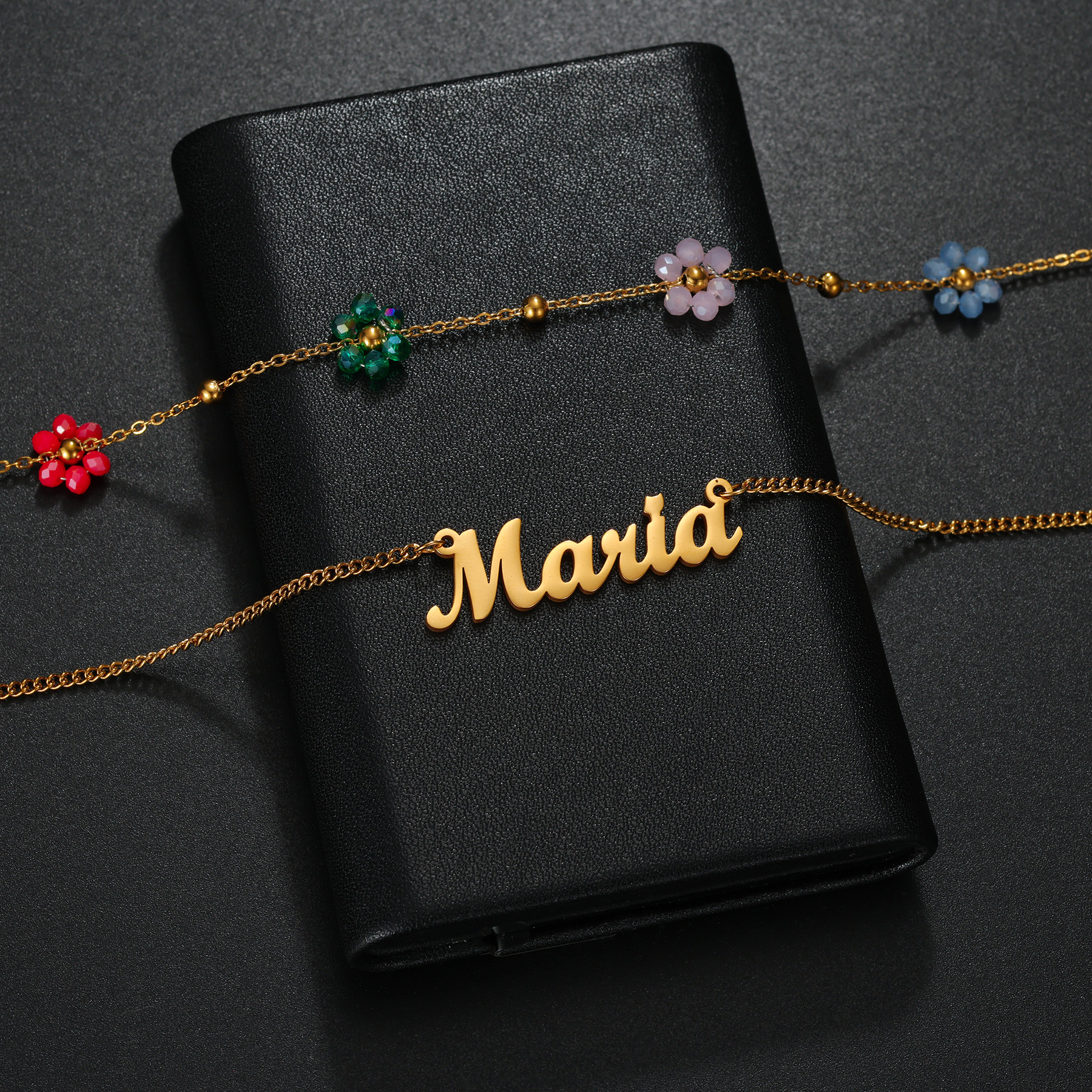 Atoztide Custom Name Jewelry S - Birth Flower Necklace recension och pris