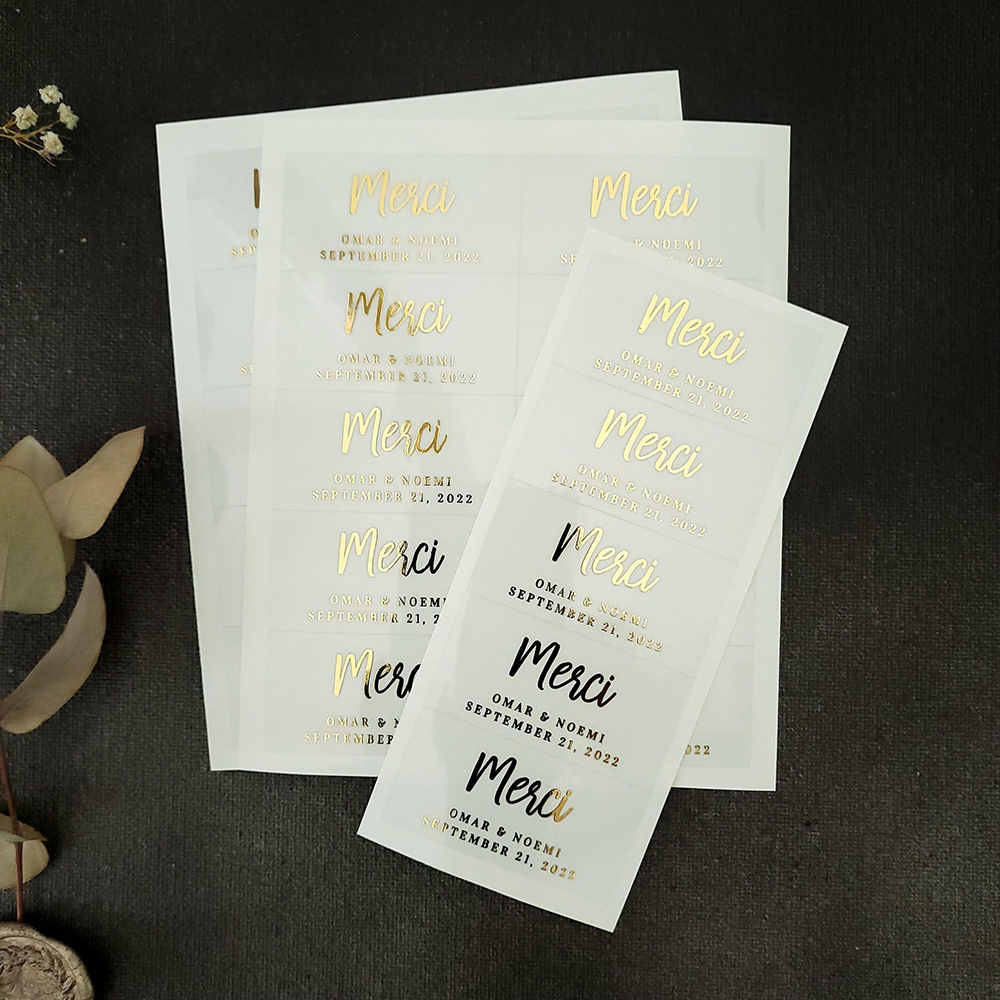 100pcs Custom Transparent Labe - Personalised Candle Label recension och pris
