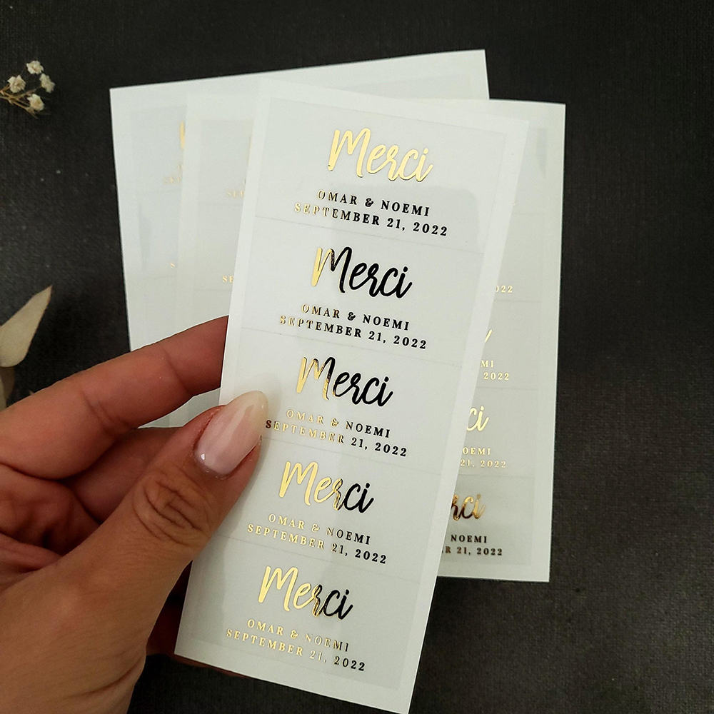 100pcs Custom Transparent Labe - Personalised Candle Label recension och pris