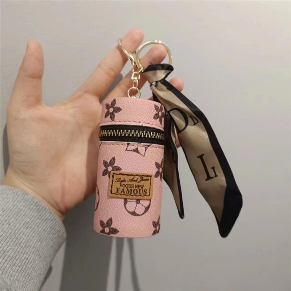 Pink Monogram Floral Print Cyl - Monogram Keychain Leather recension och pris